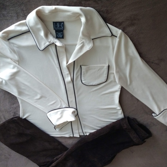 INC Brown Suede Pants (Petite) - Picture 4 of 8